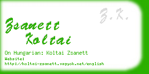 zsanett koltai business card